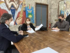 Assessore Catalfamo e i tecnici - Cosenza