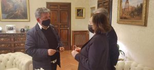 Il presidente Spirlì assieme al ministro degli Interni Lamorgese