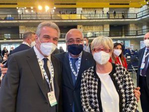 Tonino Russo con Gigi Sbarra e Annamaria Furlan oggi a Roma