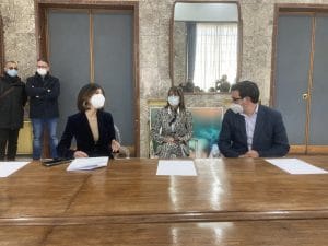 assessore De Rosa e i dirigenti Fittante e Giovinazzo - Cosenza
