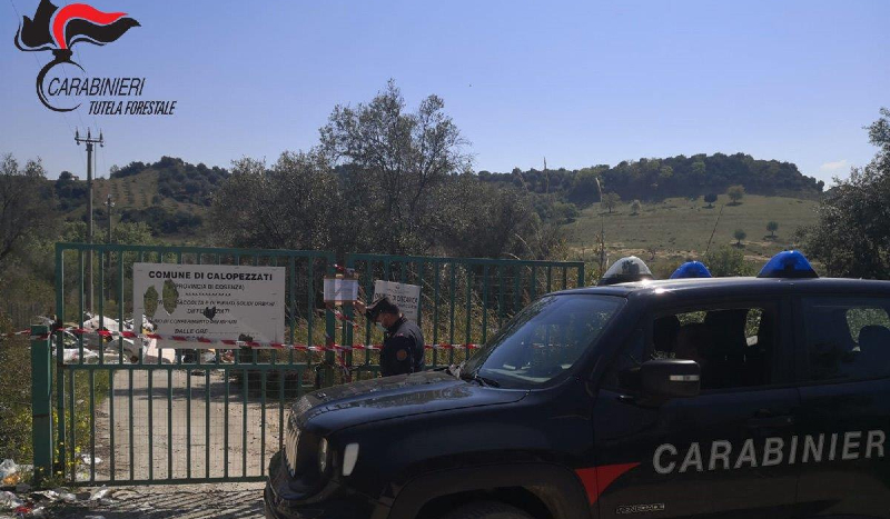Calopezzati (CS)_ posto sotto sequestro il Centro Raccolta Rifiuti