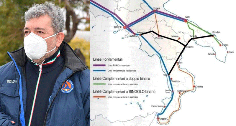 Alta velocità Salerno-Reggio, Spirlì: "Governo ci ha dato ascolto"