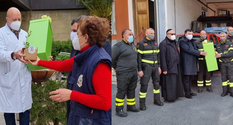 PASQUA SI AVVICINA - SINDACO E COMUNITÀ DEI MINIMI DI PAOLA (COSENZA), INSIEME ALL’ASSOCIAZIONE “VIVILA, LA VITA È BELLA… PAOLINO”, VISITANO LA “PRIMA LINEA” ___