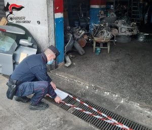 Rose, scarico non autorizzato: sequestro in una officina meccanica