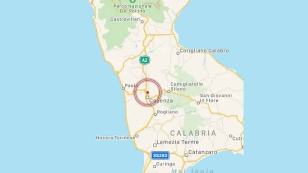 Terremoto in provincia di Cosenza _ avvertita lieve scossa di magnitudo 1.7