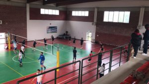 Un momento del riscaldamento tra Cosenza e Corigliano