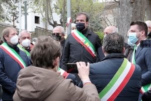 Un momento della manifestazione di Cosenza