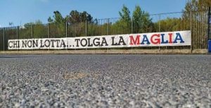 striscione tifosi del Cosenza