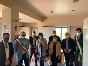 I sindaci nella sede di Trebisacce dell'ANAS