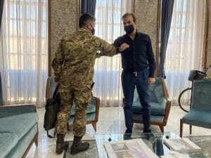 Il Sindaco Occhiuto con il colonnello Tinelli - 2