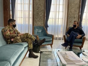 Il Sindaco Occhiuto con il colonnello Tinelli