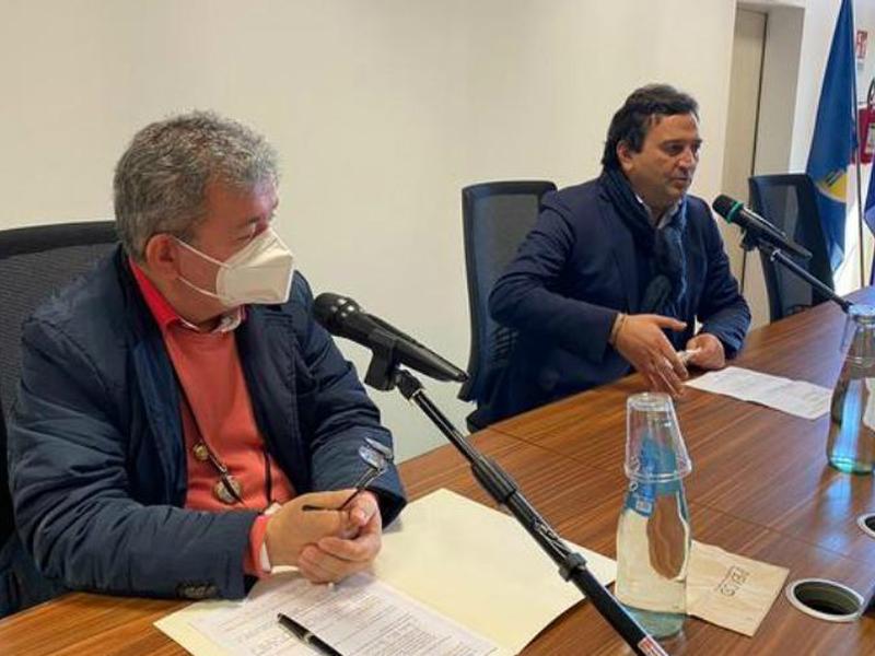 Il presidente Spirlì e l'assessore Orsomarso