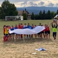L'esultanza finale delle ragazze dell'Eugenio Coscarello