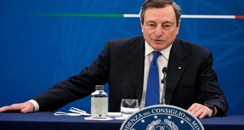 Mario Draghi Italia coprifuoco