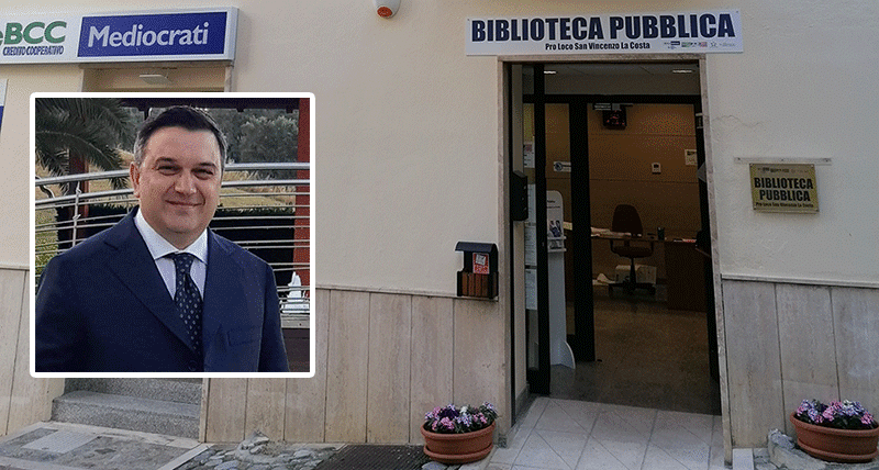 San Vincenzo La Costa, nasce la Biblioteca pubblica della Pro Loco - Giovanni Terzo Pirri