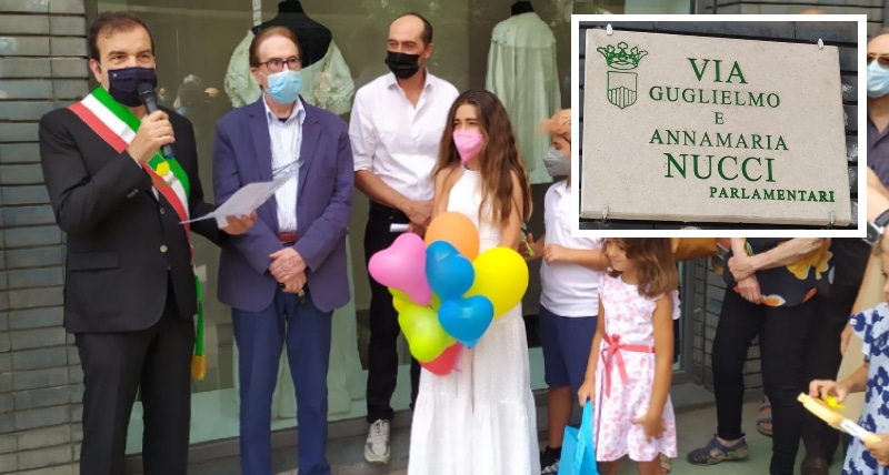 Cosenza _ da oggi via Simonetta diventa via Guglielmo e Anna Maria Nucci