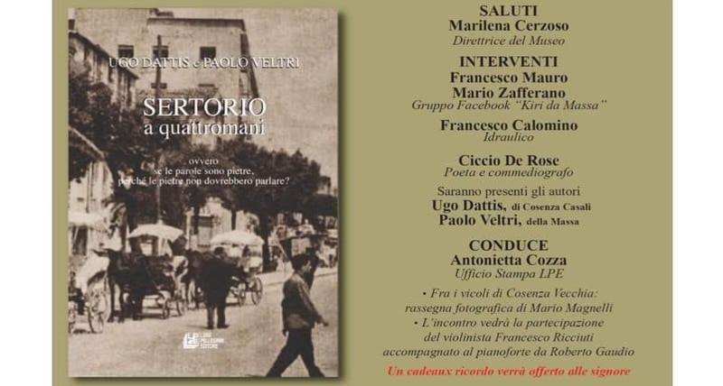Giovedì 1° luglio al Museo dei Brettii e degli Enotri la presentazione del libro _Sertorio a quattromani_