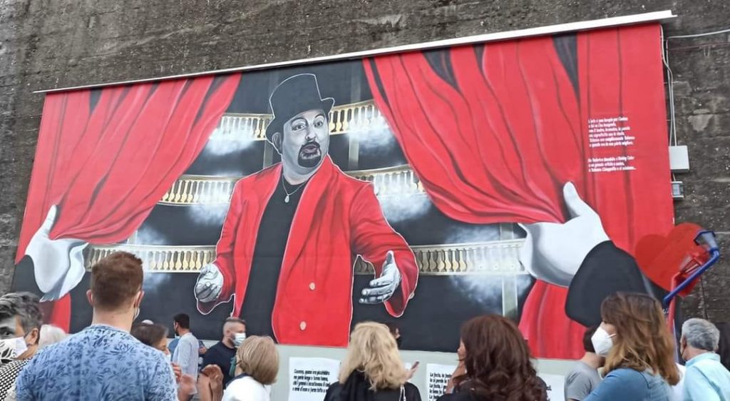Il murales dedicato all’indimenticabile Totonno Chiappetta Ph. Francesco Lanzino