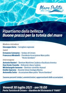 _Buone prassi per la tutela del mare_, venerdì 30 luglio convegno a Cetraro