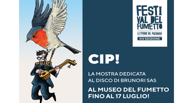Cip! la mostra dedicata al disco di Brunori Sas al museo del fumetto fino al 17 luglio