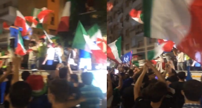 Cosenza festeggia l'Italia campione d'Europa_ una città tricolore