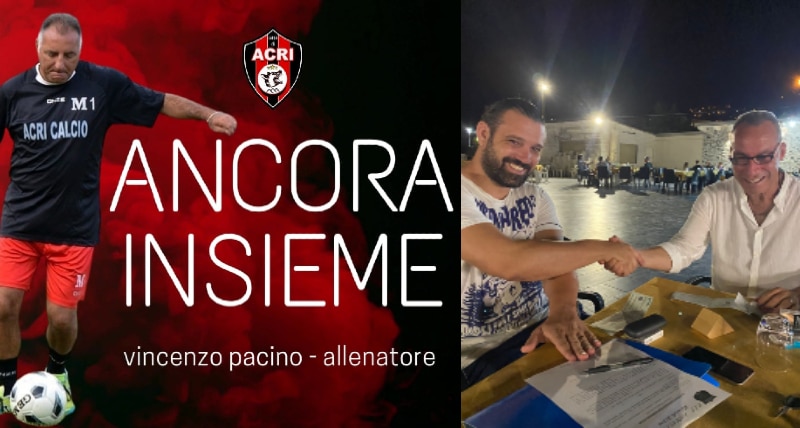Eccellenza _ l'Acri conferma Pacinio sulla panchina. La Paolana ne ingaggia quattro