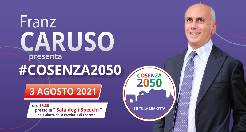 Franz Caruso comunali 2021 Cosenza