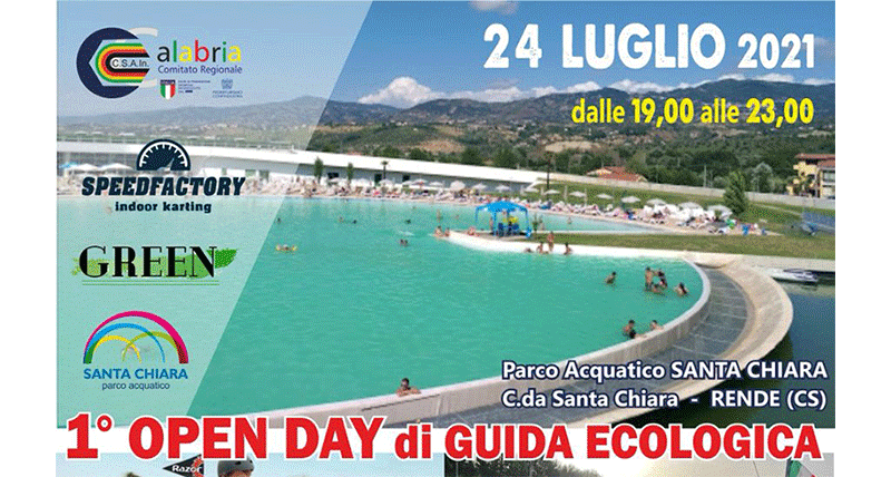 Il 24 luglio al Parco Acquatico di Rende, il 1° Open day di guida ecologica