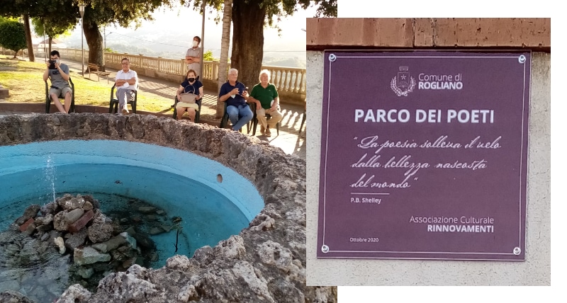 Inaugurazione del Parco dei poeti a Rogliano (CS)