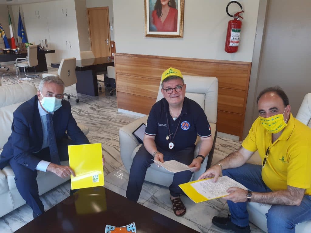Incontro da sx Gallo, Spirl', Aceto Coldiretti Calabria