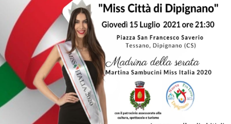 Miss Italia Calabria continua…con l’elezione di Miss Città di Dipignano il 15 luglio