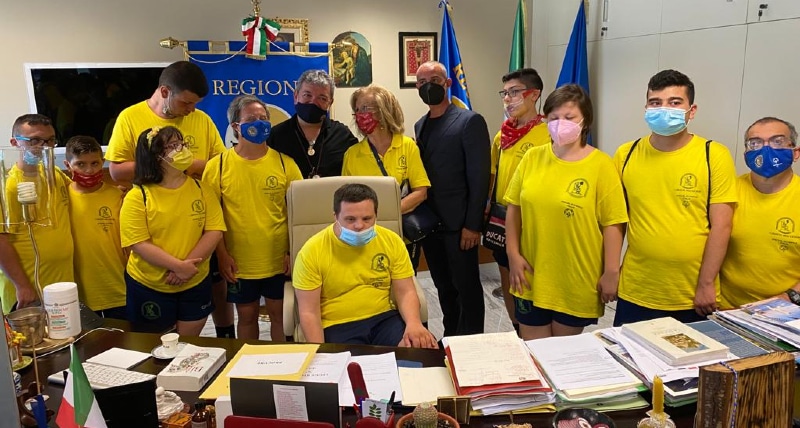 Sport e inclusione, Spirlì apre le porte della regione ai ragazzi de _I girasoli della Locride_