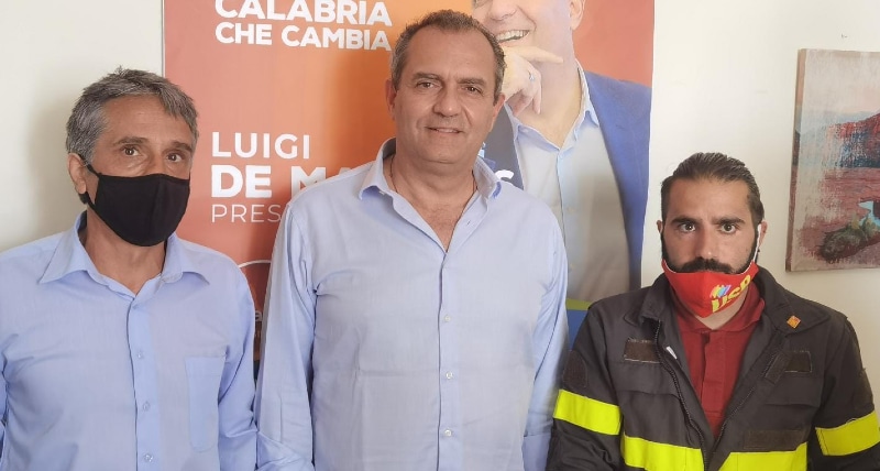USB Vigili del Fuoco della Calabria ha incontrato Luigi De Magistris