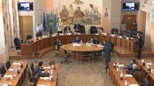 un momento del consiglio comunale di oggi - 21 luglio 2021
