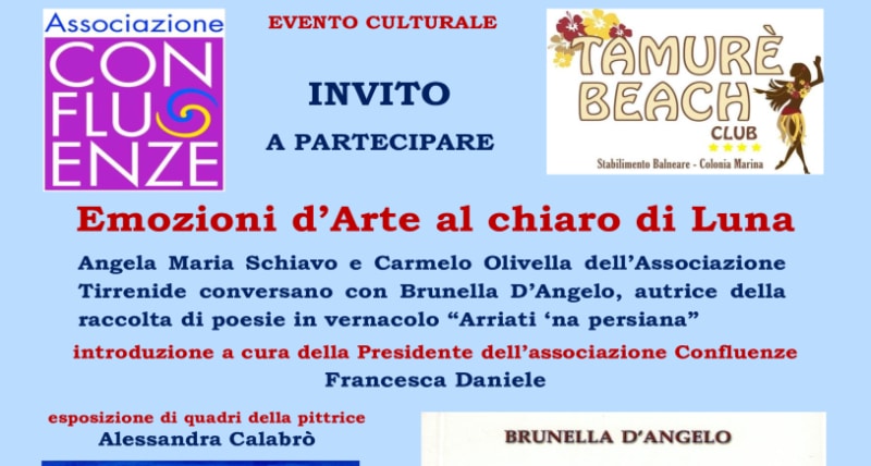 A Paola una notte di Confluenze con le Emozioni d'Arte al chiaro di Luna