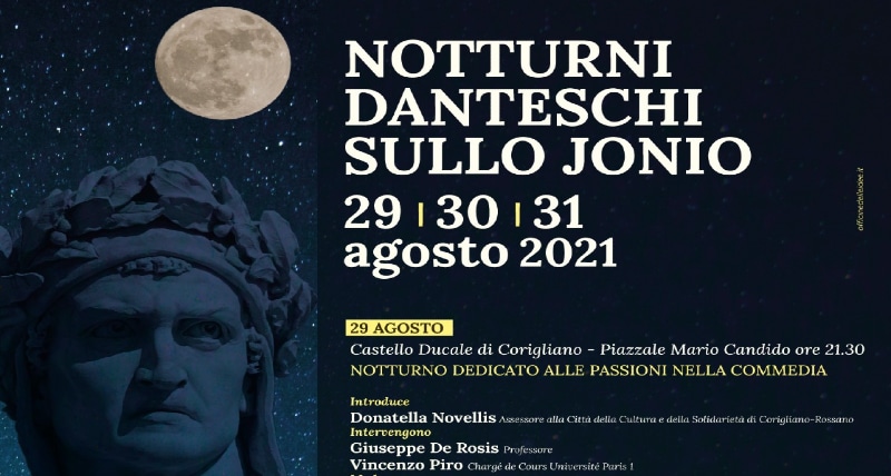 Al via la “Notturni danteschi sullo Jonio” a Corigliano-Rossano