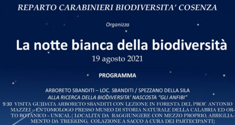 Camigliatello Silano _ quarta edizione della notte della Biodiversità