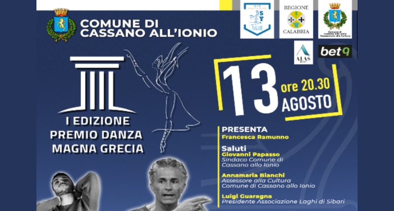 Cassano all'Ionio _ al via la I edizione del premio di Danza _Magna Grecia_