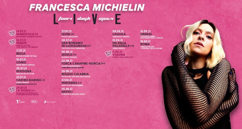 Francesca Michielin in concerto a Reggio Calabria il 26 agosto