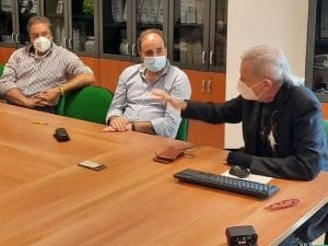 Coldiretti Calabria - Incontro crisi idrica da sx Cosentini, Aceto, De Caprio