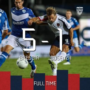 Risultato finale al 'Rigamonti'. Ph. IlCosenza.it