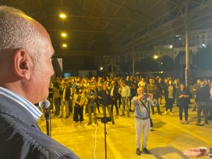 Franz Caruso in Piazza Arenella