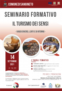 Seminario Formativo "Il Turismo Dei Sensi", a Sangineto (Cs) il 14 settembre