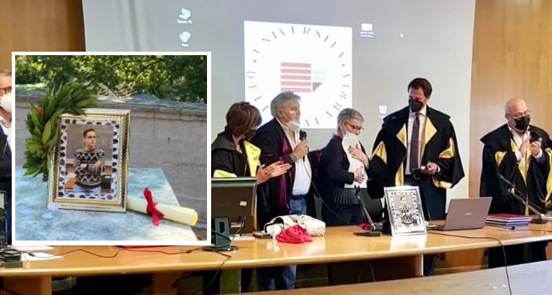 L'Unical conferisce attestato di merito in memoria di Emanuele Molinaro