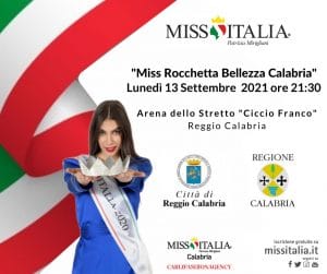 Locandina selezione Miss Rocchetta Bellezza Calabria_13 settembre 2021_Reggio Calabria