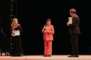 Mariella Milani con presentatori