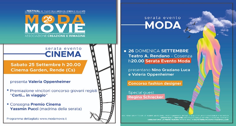 Moda Movie 2021, entra nel vivo la kermesse che premia il talento dei giovani cosenza