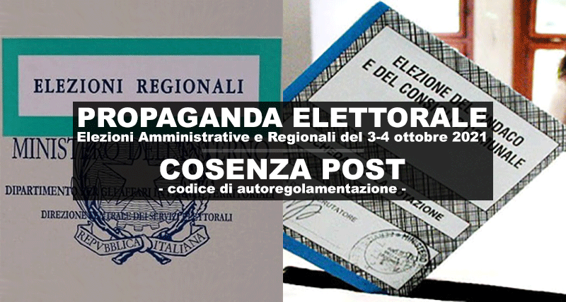 Propaganda Elettorale Codice Autoregolamentazione CosenzaPost