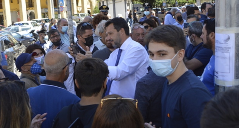Salvini a Crotone - Calabria - ANSA