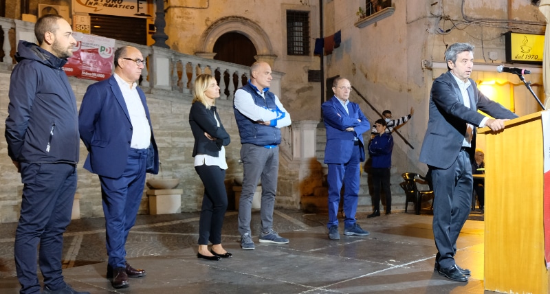 Tour elettorale del ministro Orlando con Franco Iacucci a Cosenza e Spezzano della Sila